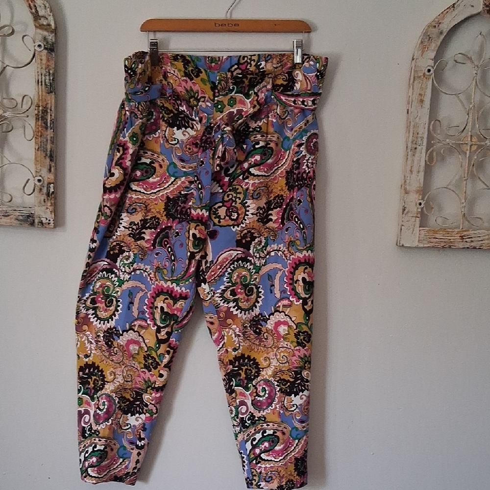 Jules & Leopold Multicolor Paisley Capris